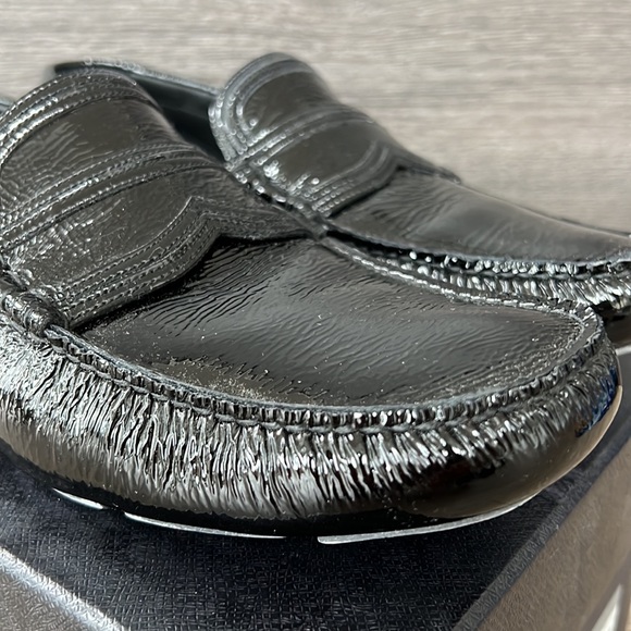 Men’s Prada driving shoes, black patent, size 9 - Picture 15 of 16